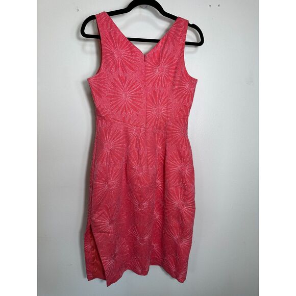 Tocca Pink Embroidered V Dress Size 8 - Picture 5 of 8